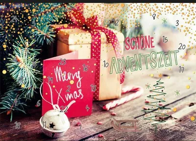 Produktbild von Adventskalender - A5 - Glückwunschkarte im Format 14,8 x 21