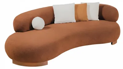 Zdjęcie produktu dla Nowa sofa trzyosobowa, nowoczesny styl, beżowa, wygodna, eleganckie meble do salonu