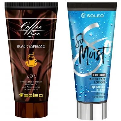 Obrázek produktu pro Soleo Coffee Sun Black Espresso So Moist Po Opalování Sada Na Opalování