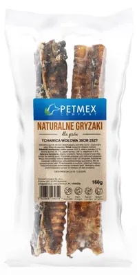 Obrázek produktu pro Petmex Hovězí Trachea 30cm Přírodní žvýkací pamlsek pro psy 2 ks.