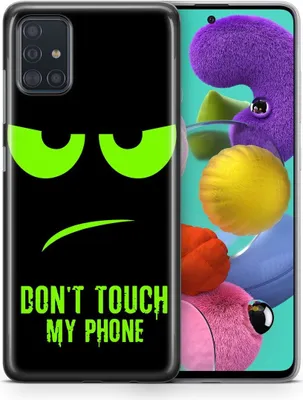 Produktbild von Handyhülle für Samsung Galaxy Schutz Case Cover Bumper Etui Schale Ultra Dünn, Modell:Samsung Galaxy S20 Plus, Motiv auswählen:Dont Touch My Phone Grün