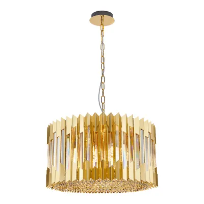 Obrázok produktu pre Ritz 12xE14 40W zlatý glamour krištáľový luster Milagro