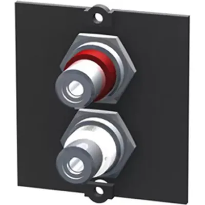 Immagine prodotto di Bachmann - Modulares Faceplate-Snap-In - RCA X 2 - Schwarz
