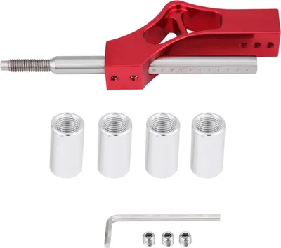 Obrázek produktu pro Výškově nastavitelný nástavec páky do auta z nerezové oceli pro manuální řadicí páku Honda (červený)