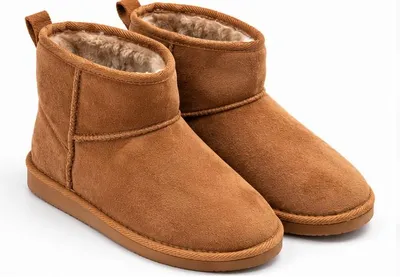 Produktbild von Damen Winterboots gefüttert – Warme Stiefeletten mit Fellfutter – Braun – Größe 38