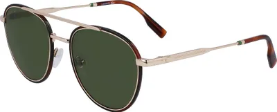 Zdjęcie produktu dla LACOSTE L258S 771 SHINY GOLD 53/20/140 Męskie okulary przeciwsłoneczne