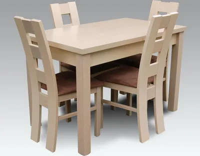 Produktbild von Essgarnituren Designer Esszimmer Set Garnitur Stuhl Tisch 4 Stühle Gruppe 5tlg.