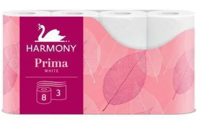 Zdjęcie produktu dla Papier toaletowy 3-warstwowy HARMONY PRIMA - 8szt 30497