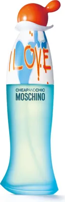 Obrázek produktu pro Moschino Cheap & Chic I Love Love, Ženy, 100 ml, Nedoplnitelná lahvička, Grep, Citrón, Oranžová, Červený rybíz, Skořicová, Lilie z údolí, Růže, Cedr, Pižmo, Dřevo