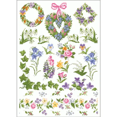 Obrázok produktu pre Lindnerova krížová výšivka "Petite Fleur", 053