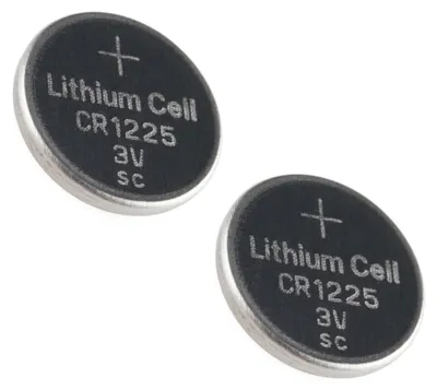 Immagine prodotto di Batteria a bottone da 3V, confezione da 2 pezzi, ideale per dispositivi elettronici e orologi.