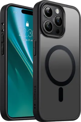 Produktbild von Etteri Matt Mag Cover für iPhone 14 Pro 6,1" Handyhüllen Schwarz