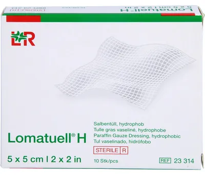 Zdjęcie produktu dla LOMATUELL H Tylna bandażowa 5x5 cm sterylna