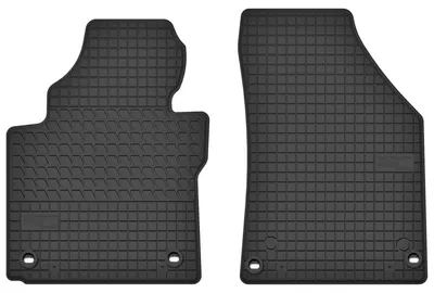 Zdjęcie produktu dla Dywaniki gumowe przednie do Volkswagen Touran I 2003-2010 (minivan) – 2 szt., czarne, dopasowane – Wielganizator SolidTread