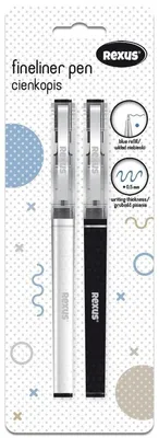 Zdjęcie produktu dla Cienkopisy niebieskie 0.5 mm 2 sztuki
