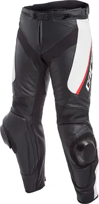 Produktbild von Dainese Delta 3 Motorrad Lederhose, schwarz/weiß, Long 122