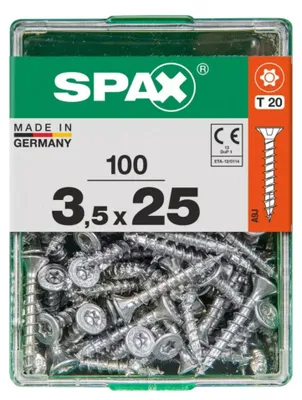 Produktbild von Spax Universalschrauben 3.5 x 25 mm TX 20 - 100 Stk.