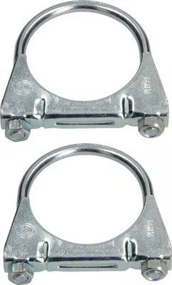 Productafbeelding van KOTARBAU® - Set van 2 uitlaatpijpklemmen - 65 mm - Voor montage van antennes, pijpen, masten - Universele slangklem voor buisverbindingen