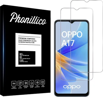 Immagine prodotto di Vetro temperato per Oppo A17 [2 pezzi] Pellicola protettiva dello schermo Antigraffio Vetro Resistente Phonillico®