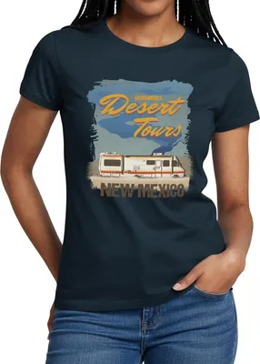 Produktbild von Spreadshirt Breaking Bad Desert Tours New Mexico Frauen T-Shirt, S, Navy