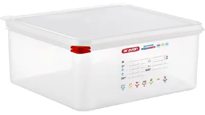Imagen del producto de Contenedores Gastronorm con tapa de polipropileno - GN 2/3, 150 mm