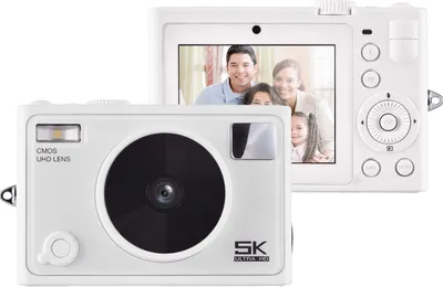 Obrázok produktu pre 5K digitálny fotoaparát, digitálna videokamera s WiFi, 72 MP, duálny objektív, 2,8-palcový IPS displej, automatické zaostrovanie, 18-násobný digitálny zoom, vstavaná batéria, LED blesk, farebné filtre, darček k narodeninám a sviatkom pre študentov, teenagerov a priateľov