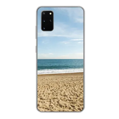 Produktbild von MuchoWow® Handyhülle Schutzhülle Hülle für Samsung Galaxy S20 Plus Strand - Sand - Meer Silikon Softcase Handy Hülle - Hartschale