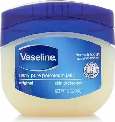 Produktbild von Vaseline Healing Jelly, 100% reine Vaseline, Körper- und Lippenbalsam für trockene und empfindliche Haut, nicht-komedogen, dreifach gereinigt, 368 g