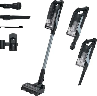 Produktbild von Hoover HF610H 011, Stabstaubsauger, Beutellos, Schwarz, Grau, 0,7 l, Trocken, EPA