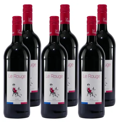 Produktbild von Le Rouge Aude IGP -trocken- (6 x 1,0L)