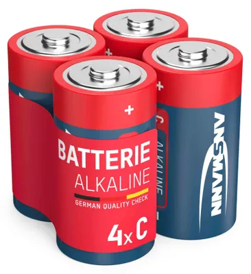 Produktbild von ANSMANN Batterie Alkaline Baby C, 4 Stück, 1,5V