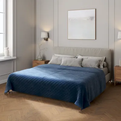 Produktbild von Velvet-Tagesdecke mit Rautensteppung