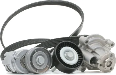 Produktbild von RIDEX 4172P0055 Wasserpumpe + Keilrippenriemensatz für VW Golf V Schrägheck (1K1) POLO (9N) Polo Schrägheck (6R1, 6C1) TOURAN (1T1, 1T2)