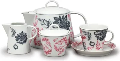 Produktbild von Thun 1794 Teeservice, tschechisches Porzellan, Tom, Pfingstrosen, Thun, 15 d.