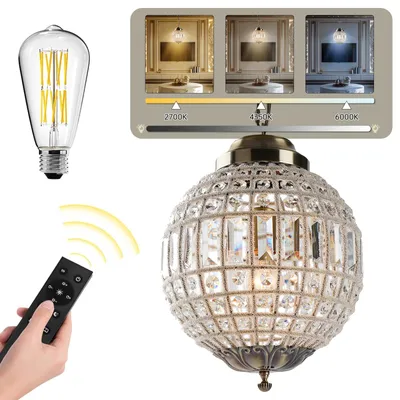 Produktbild von Kristallene Kronleuchter – elegante moderne Deckenlampe
