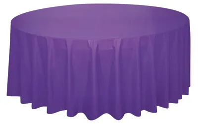 Produktbild von Runde lila Tischdecke 213 cm Durchmesser