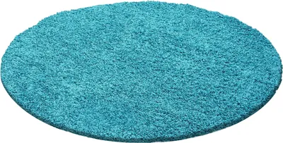 Produktbild von Ayyildiz Hali LIFE80801500TURKIS, Teppich, Polypropylen (PP), Türkis, Rund, 800 mm, 800 mm