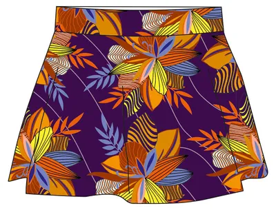 Produktbild von Fashy Damen Bademoden-Rock, Größe 40, bunt, aus 100% recyceltem Polyamid