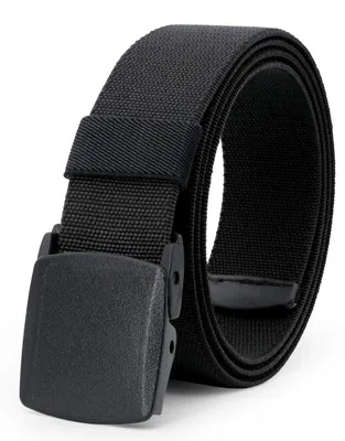 Produktbild von Elastischer Stretch-Gürtel für Herren – Schwarz – 3,8 cm breit