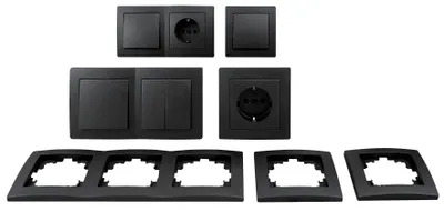 Produktbild von Schalter und Steckdosen Set McPower Flair Flur 13-teilig anthrazit