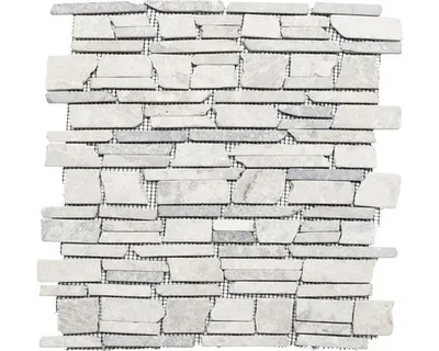 Produktbild von Bruchmosaik MOS Brick 230 grau 30,5x30,5 cm