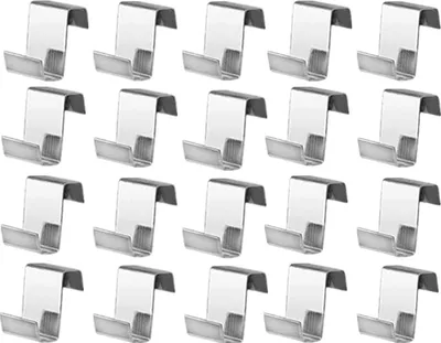 Produktbild von 100 Stück Gewächshaus Klammern Edelstahl, Z Überlappung Clips Set für Gewächshaus,Sturmfest Gewächshaus Zubehör für Gewächshaus Glas,Hohlkammerplatten, Gewächshaus Platten