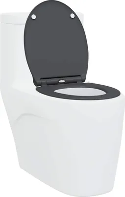 Immagine prodotto di vidaXL Sedile per WC antracite 45,5 x 37,5 x 3,8 cm Duroplast