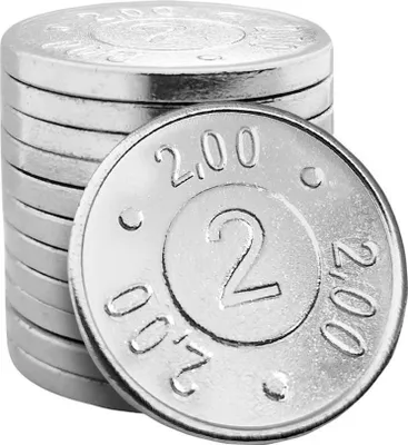 Produktbild von CombiCraft Einkaufswagenmünze 2€-Format - 100 Stück