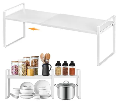 Obrázek produktu pro Rozšiřitelná kuchyňská polička – nastavitelná šířka od 35 do 65 cm