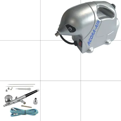 Produktbild von Agora-Tec® Airbrush Komplett-Set STARTER II