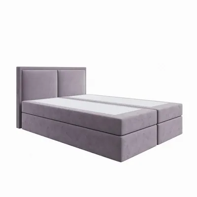 Produktbild von Bett Boxspringbett BRUNERO ,OHNE TOPPER ,mit Bettkästen - Doppelbett, Stauraum, Schlafzimmer, Polsterbett, Bettgestell (140x200, Rosa - ITAKA 38)