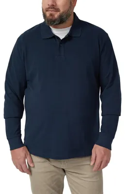 Produktbild von s.Oliver 2174024.5978.4XL, Polohemd, Erwachsener, Männlich, Blau, 4XL, Langärmlig