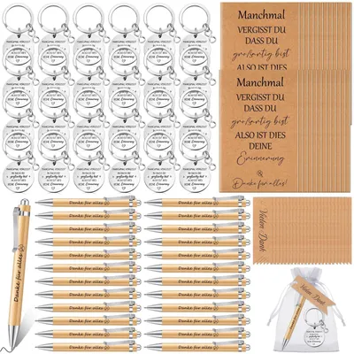 Imagen del producto de Set de 24 mini-cuadernos, con bolígrafos y llaveros incluidos