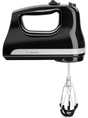 Produktbild von KitchenAid 5KHM6118EOB, Handmixer, Schwarz, Mixen, 1,53 m, 1300 RPM, Kunststoff